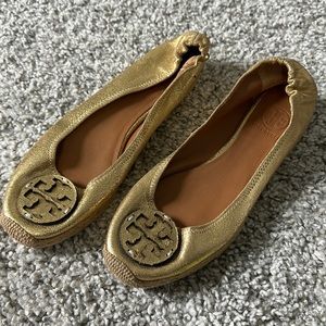 Tory Burch espadrille sole ballerina slipper